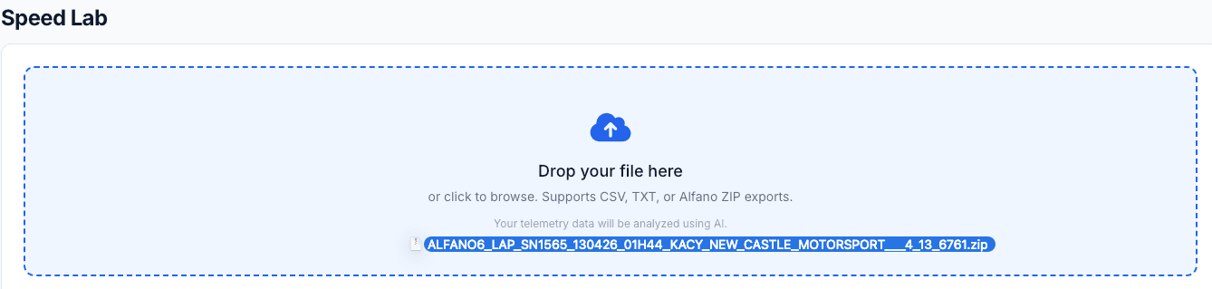 Drag and drop file upload interface